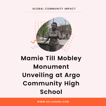 Mamie Till Mobley Monument Unveiling at Argo Community High School